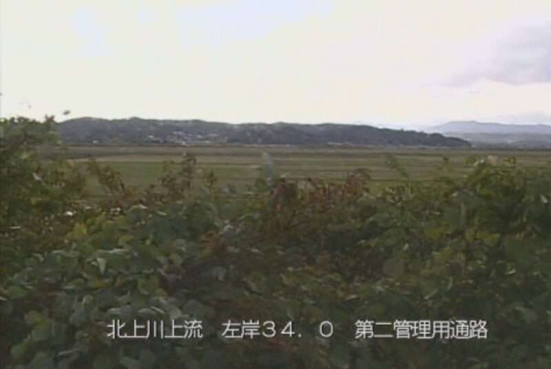 北上川第二管理用通路ライブカメラ(岩手県平泉町長島)