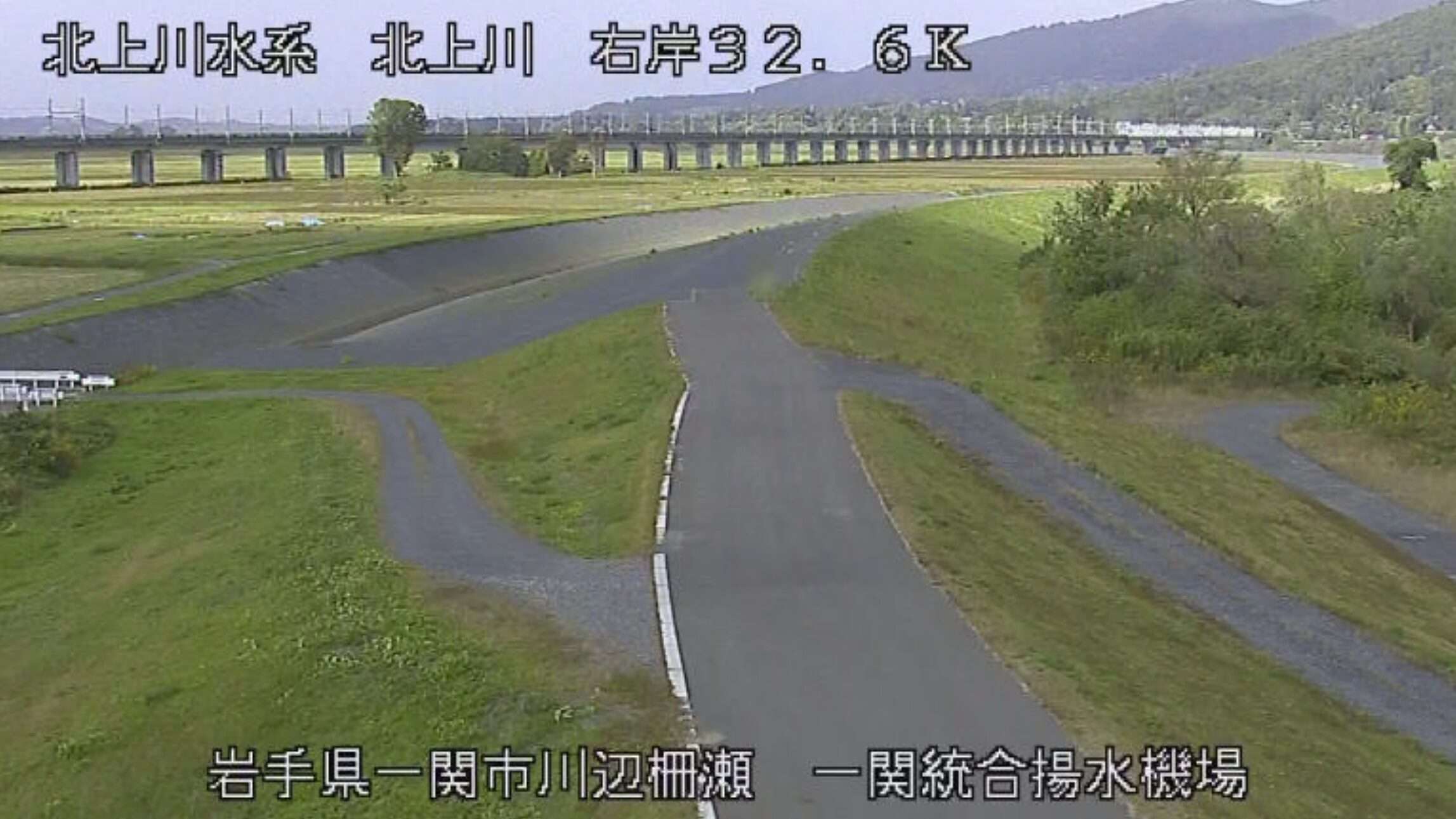 北上川一関統合揚水機場ライブカメラ(岩手県一関市川辺)