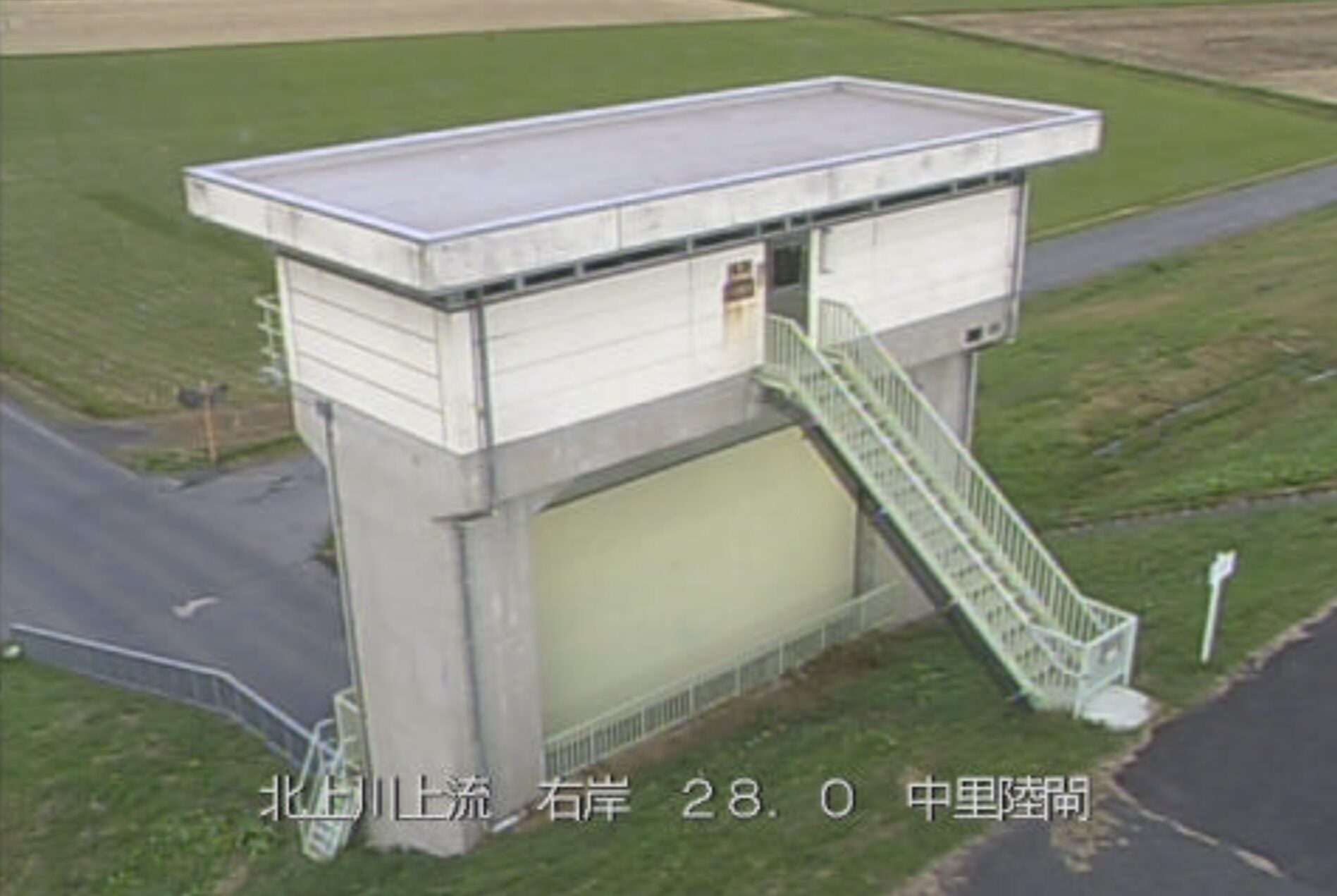 北上川中里陸閘ライブカメラ(岩手県一関市中里)