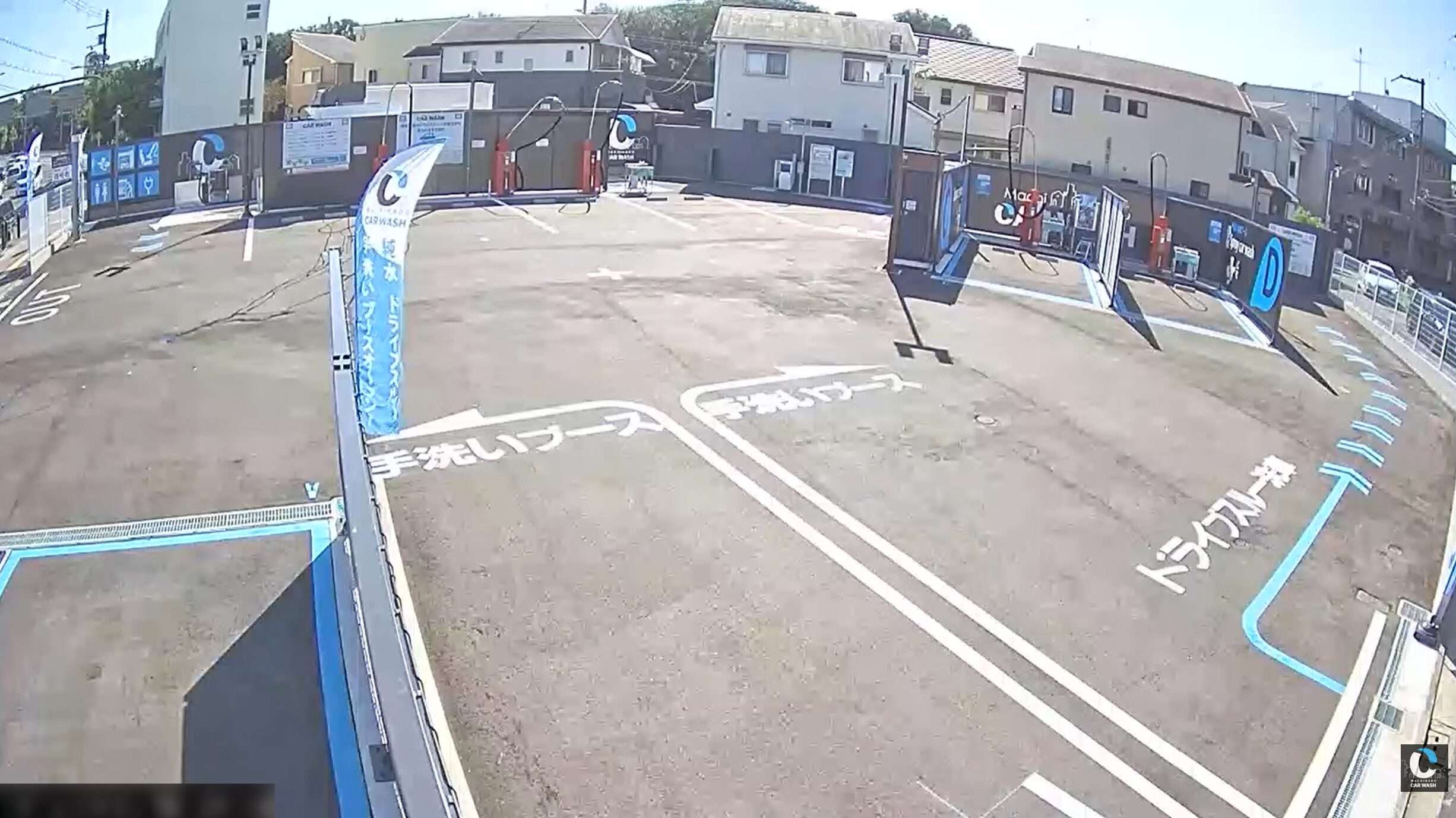 街角カーウォッシュ大仙陵古墳店ライブカメラ(大阪府堺市堺区北丸保園)