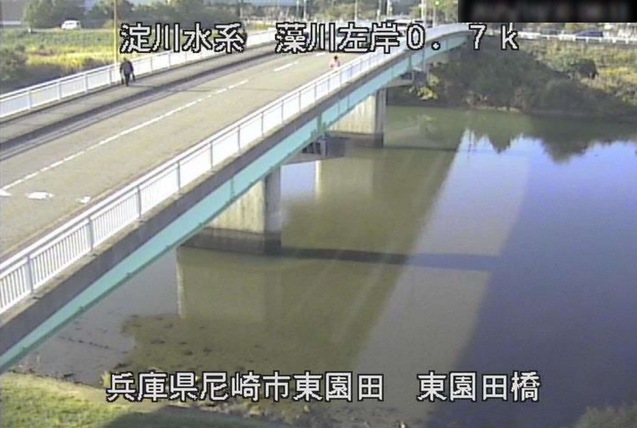 藻川東園田橋ライブカメラ(兵庫県尼崎市東園田町)
