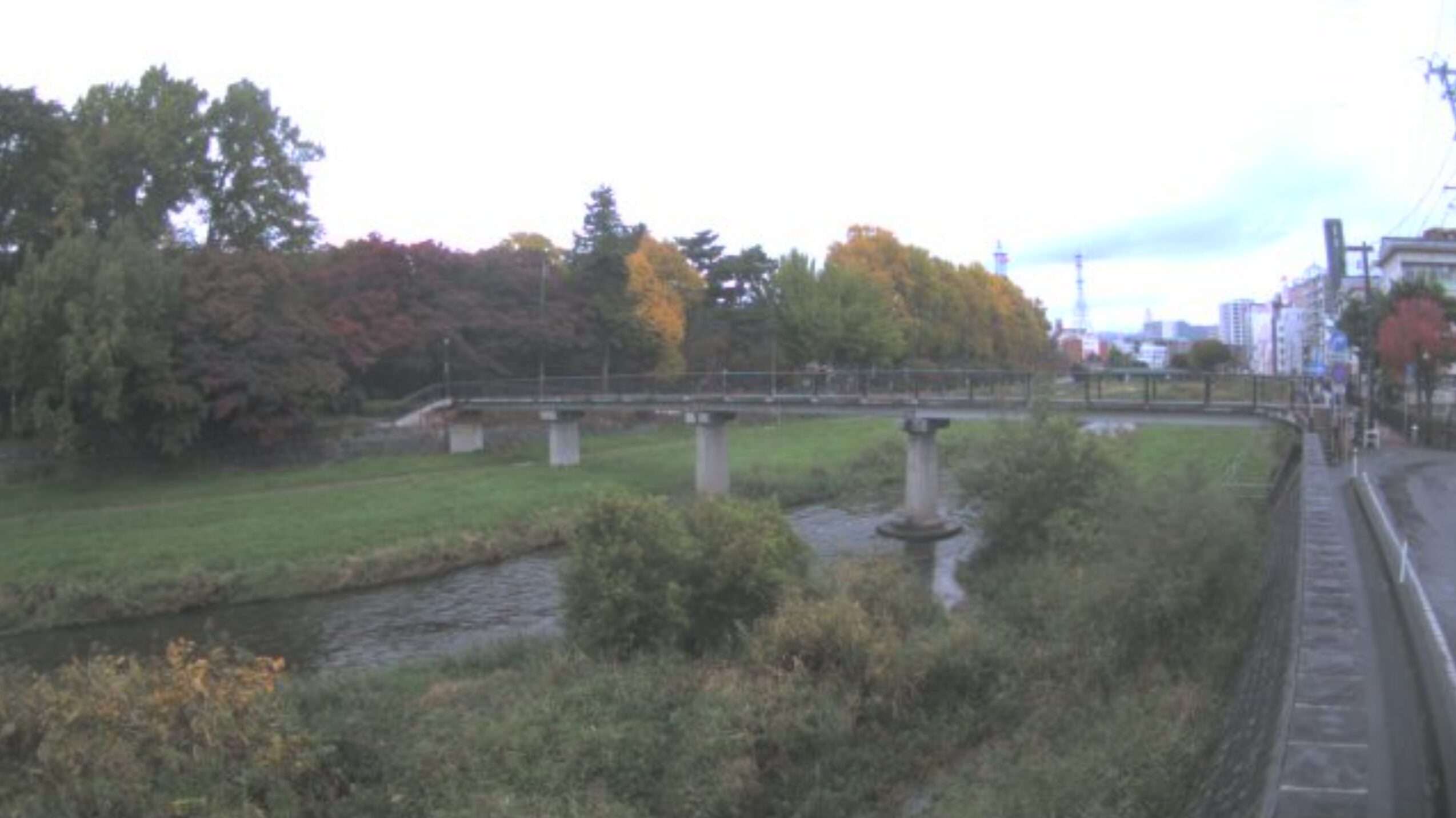 中津川0.8KPライブカメラ(岩手県盛岡市下ノ橋町)