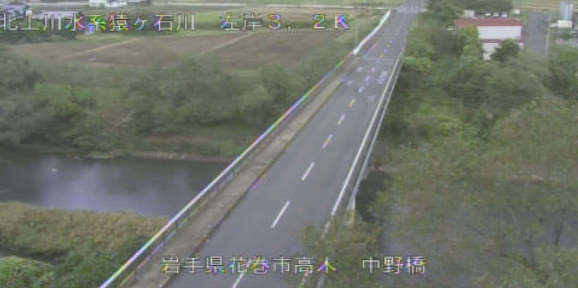 猿ヶ石川中野橋ライブカメラ(岩手県花巻市高木)