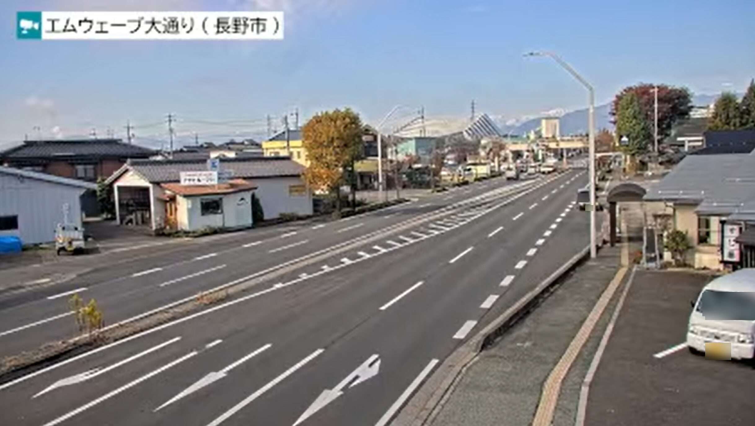 Goolightエムウェーブ大通りライブカメラ(長野県長野市屋島)