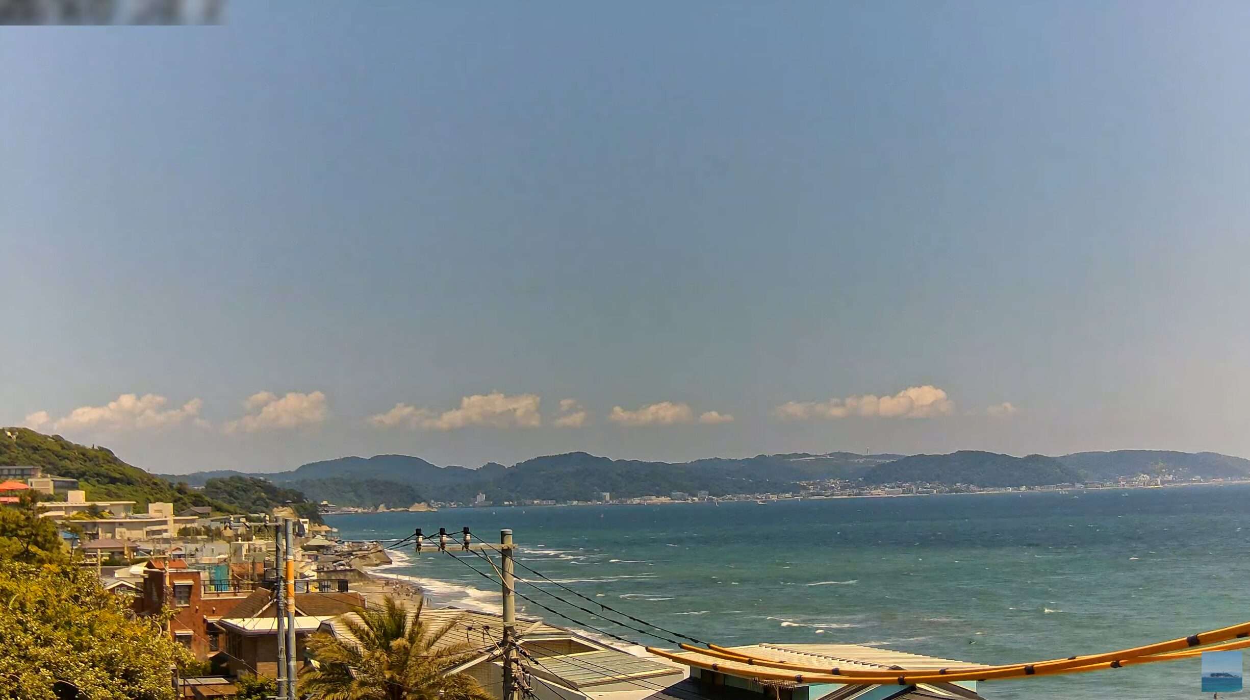 七里ヶ浜三浦半島ライブカメラ(神奈川県鎌倉市腰越)