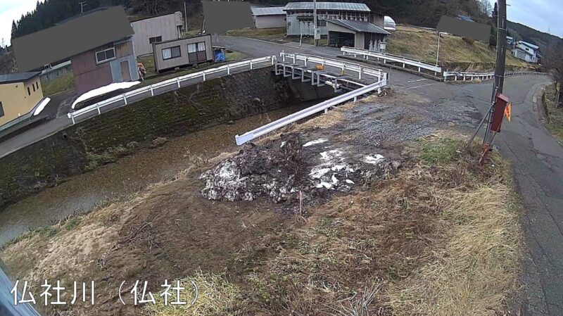 仏社川仏社ライブカメラ(秋田県上小阿仁村仏社)