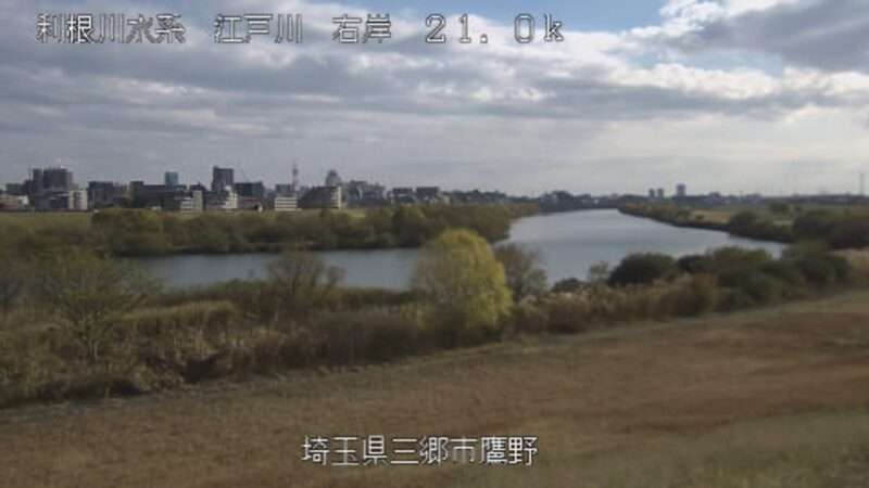 江戸川鷹野ライブカメラ(埼玉県三郷市鷹野)