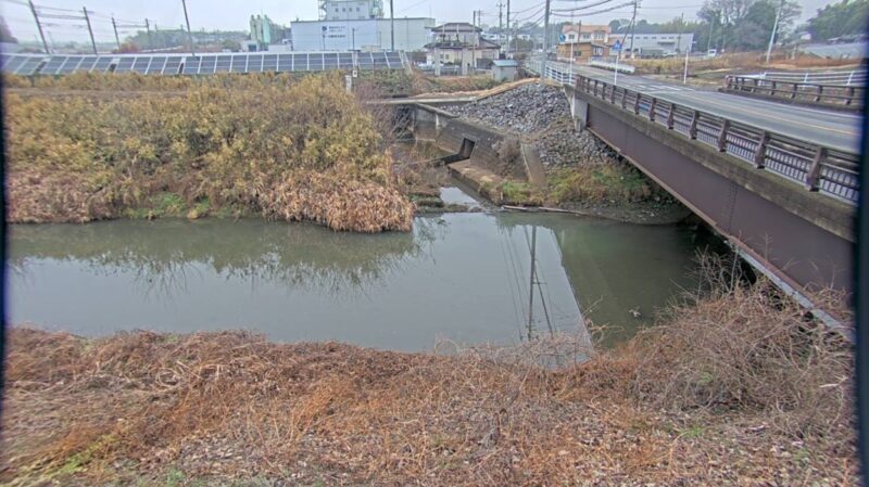 板倉川仲伊谷田承水溝ライブカメラ(群馬県板倉町海老瀬)