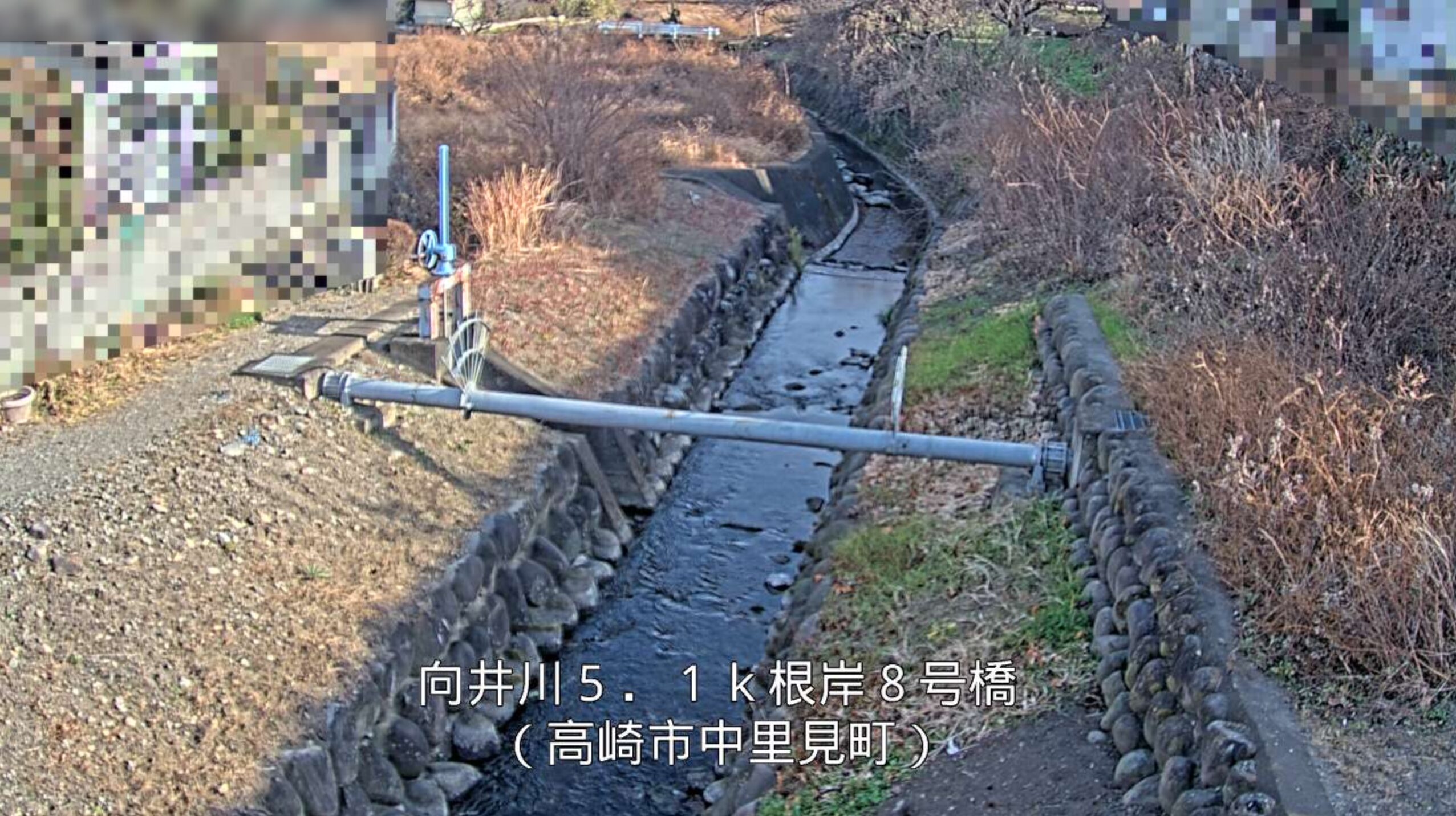 向井川根岸8号橋ライブカメラ(群馬県高崎市中里見町)
