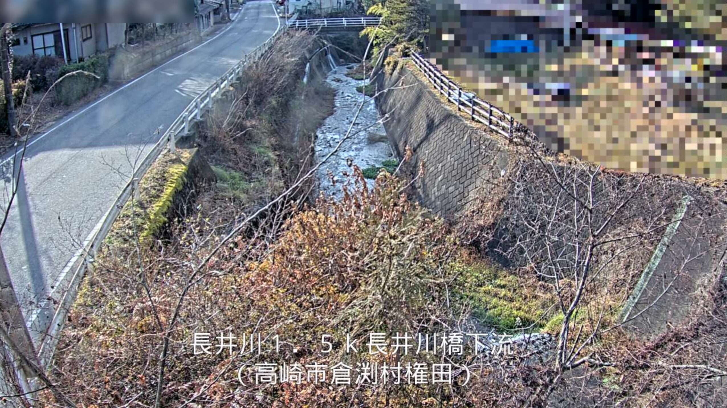 長井川長井川橋下流ライブカメラ(群馬県高崎市倉渕町権田)