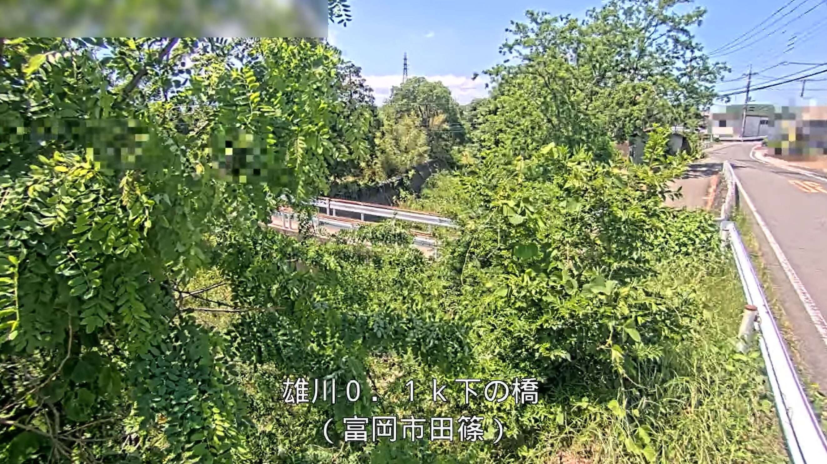 雄川下の橋ライブカメラ(群馬県富岡市田篠)
