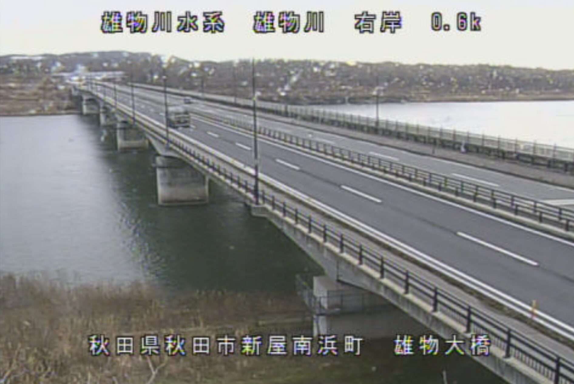 雄物川雄物大橋ライブカメラ(秋田県秋田市新屋町)
