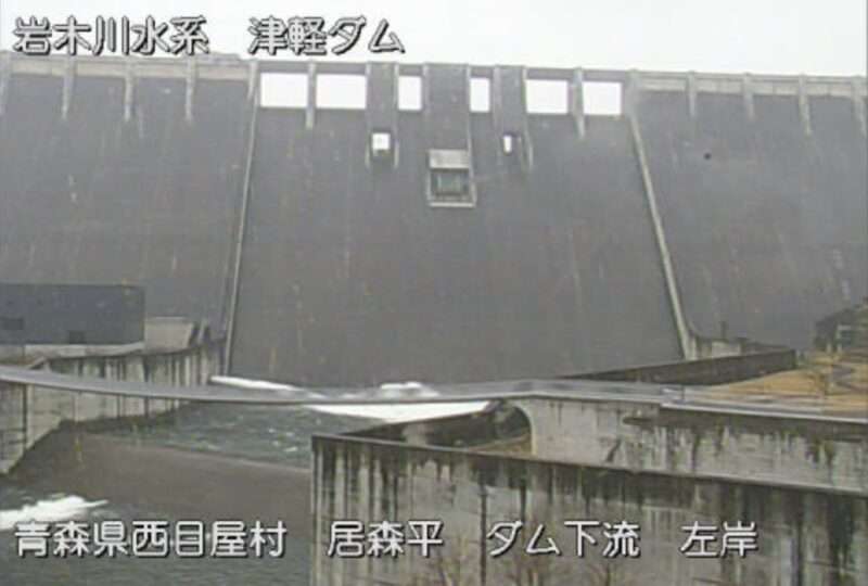 津軽ダム下流左岸ライブカメラ(青森県西目屋村藤川)