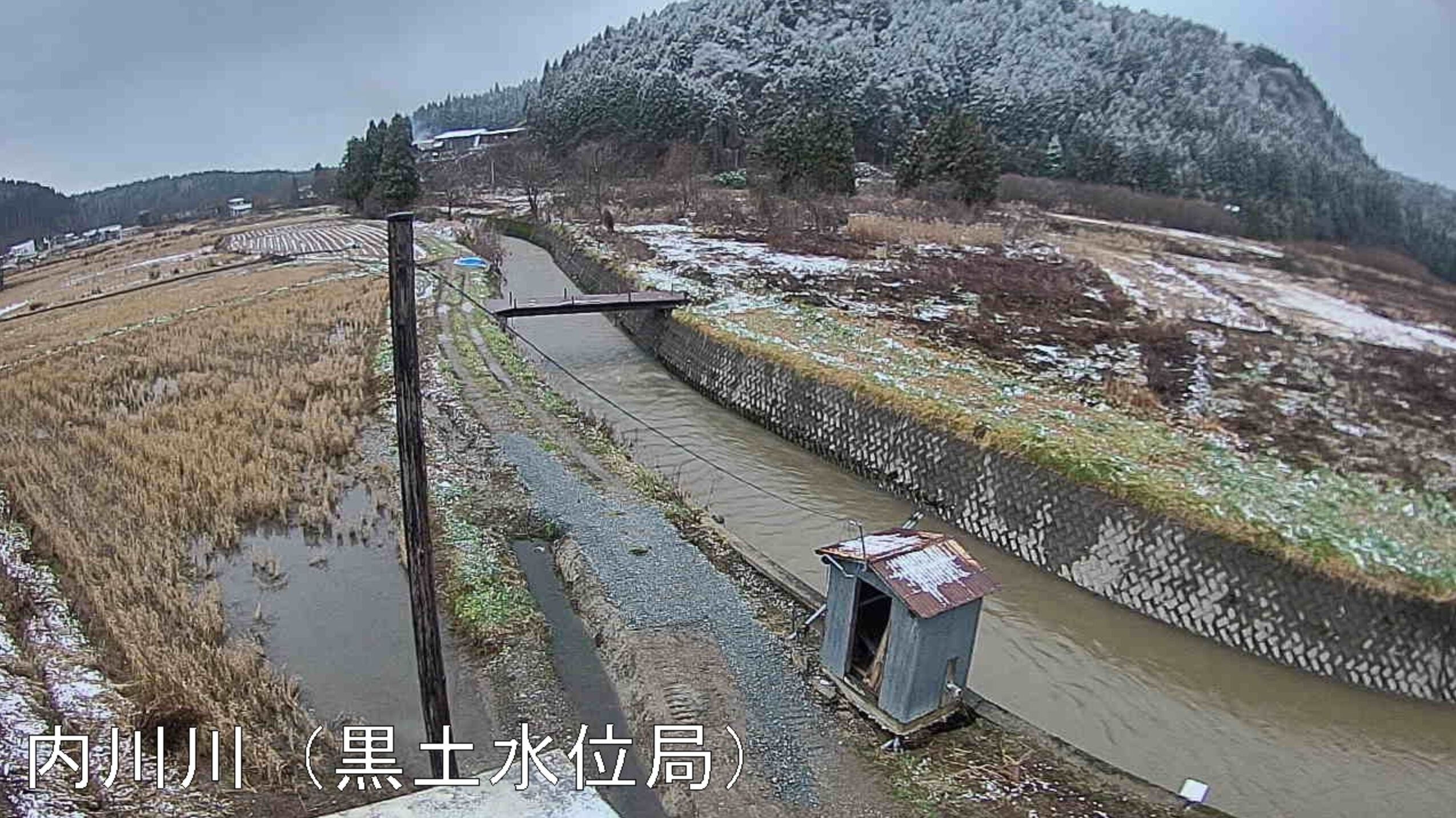 内川川黒土水位観測所ライブカメラ(秋田県五城目町内川黒土)
