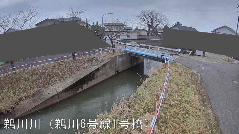 鵜川川鵜川6号線1号橋ライブカメラ(秋田県三種町鵜川)