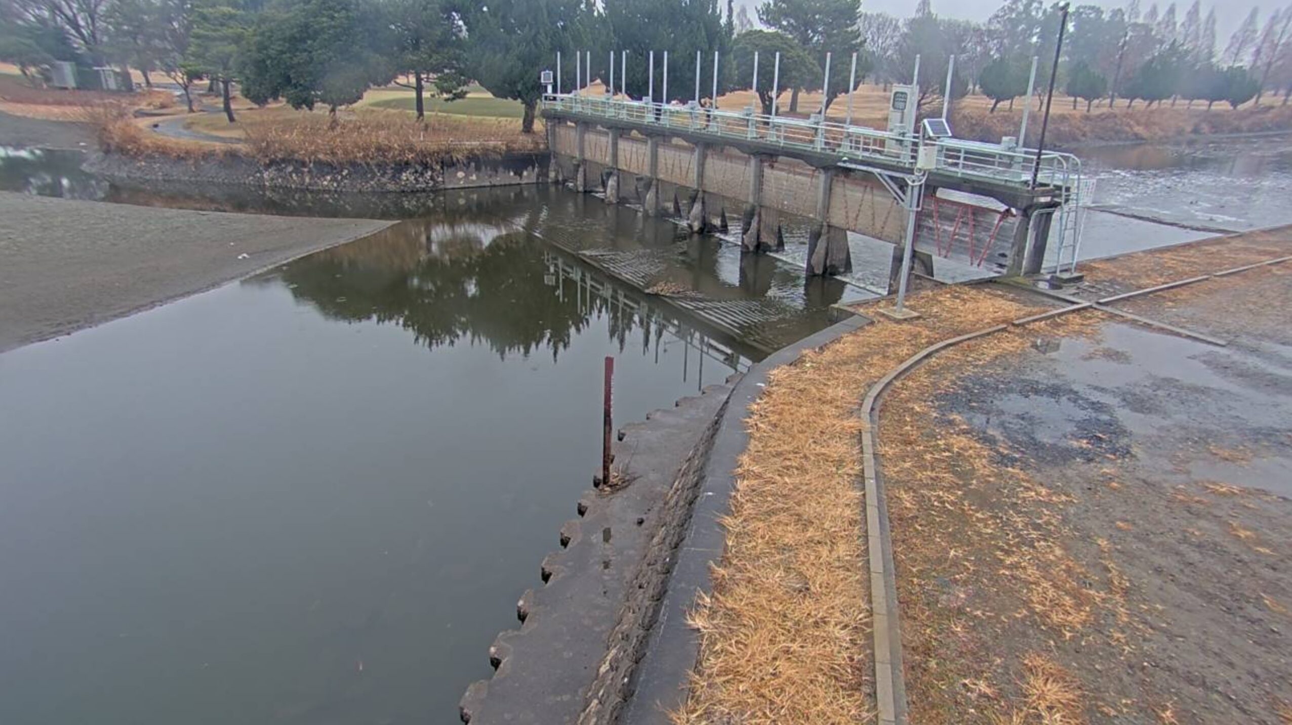 谷田川八間樋頭首工ライブカメラ(群馬県板倉町板倉)