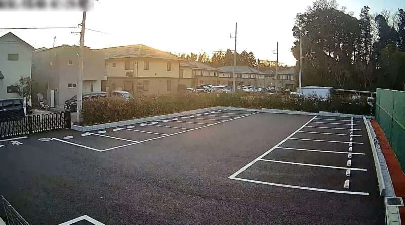 江戸川台テニスクラブ駐車場利用状況ライブカメラ(千葉県流山市上新宿)