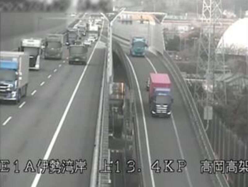 伊勢湾岸自動車道豊田南インターチェンジライブカメラ(愛知県豊田市生駒町)