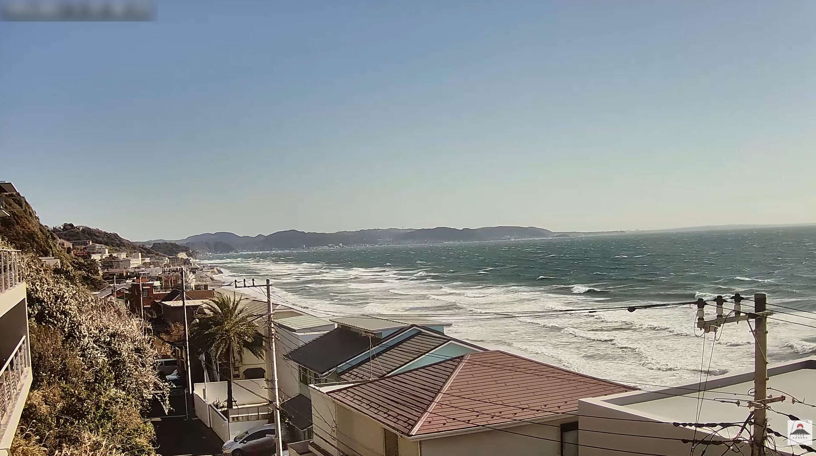 七里ヶ浜三浦半島第2ライブカメラ(神奈川県鎌倉市腰越)