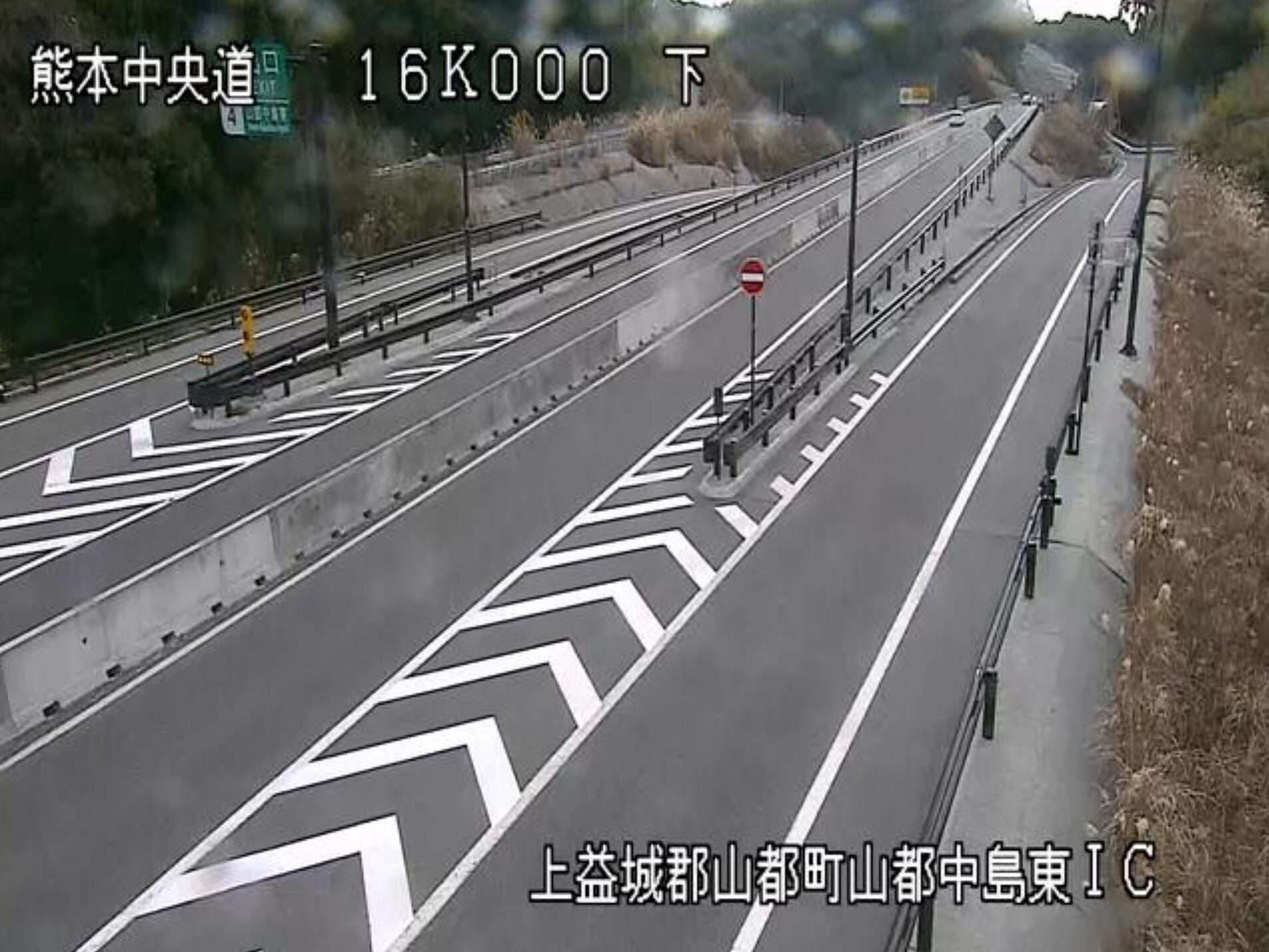 九州中央自動車道山都中島東インターチェンジライブカメラ(熊本県山都町北中島)