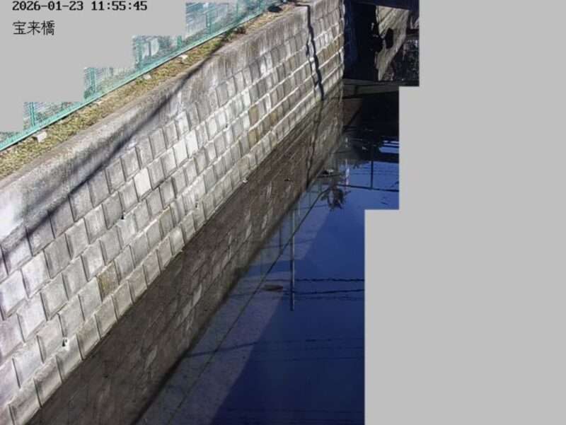 丸子川宝来橋ライブカメラ(東京都大田区田園調布)