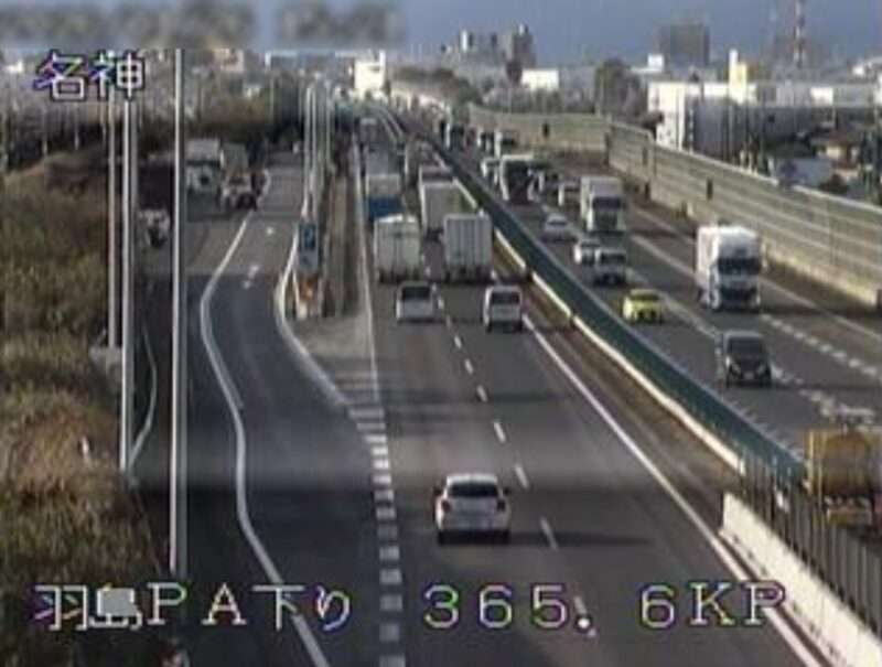 名神高速道路羽島パーキングエリアライブカメラ(岐阜県羽島市下中町加賀野井)