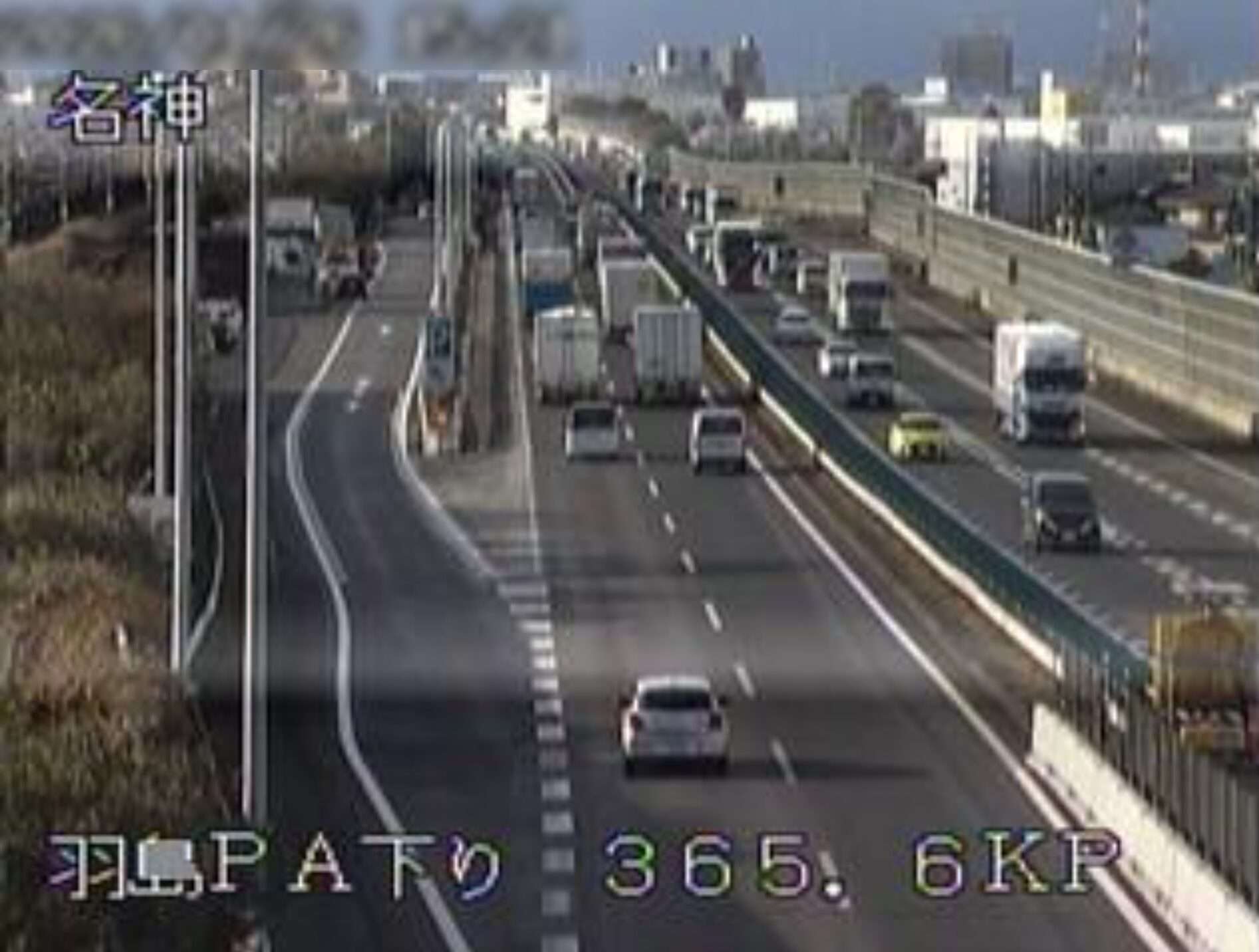 名神高速道路羽島パーキングエリアライブカメラ(岐阜県羽島市下中町加賀野井)