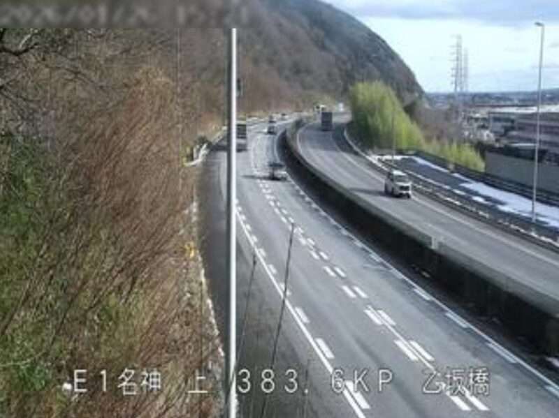 名神高速道路乙坂橋ライブカメラ(岐阜県大垣市上石津町乙坂)