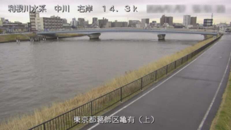 中川亀有上流ライブカメラ(東京都葛飾区亀有)