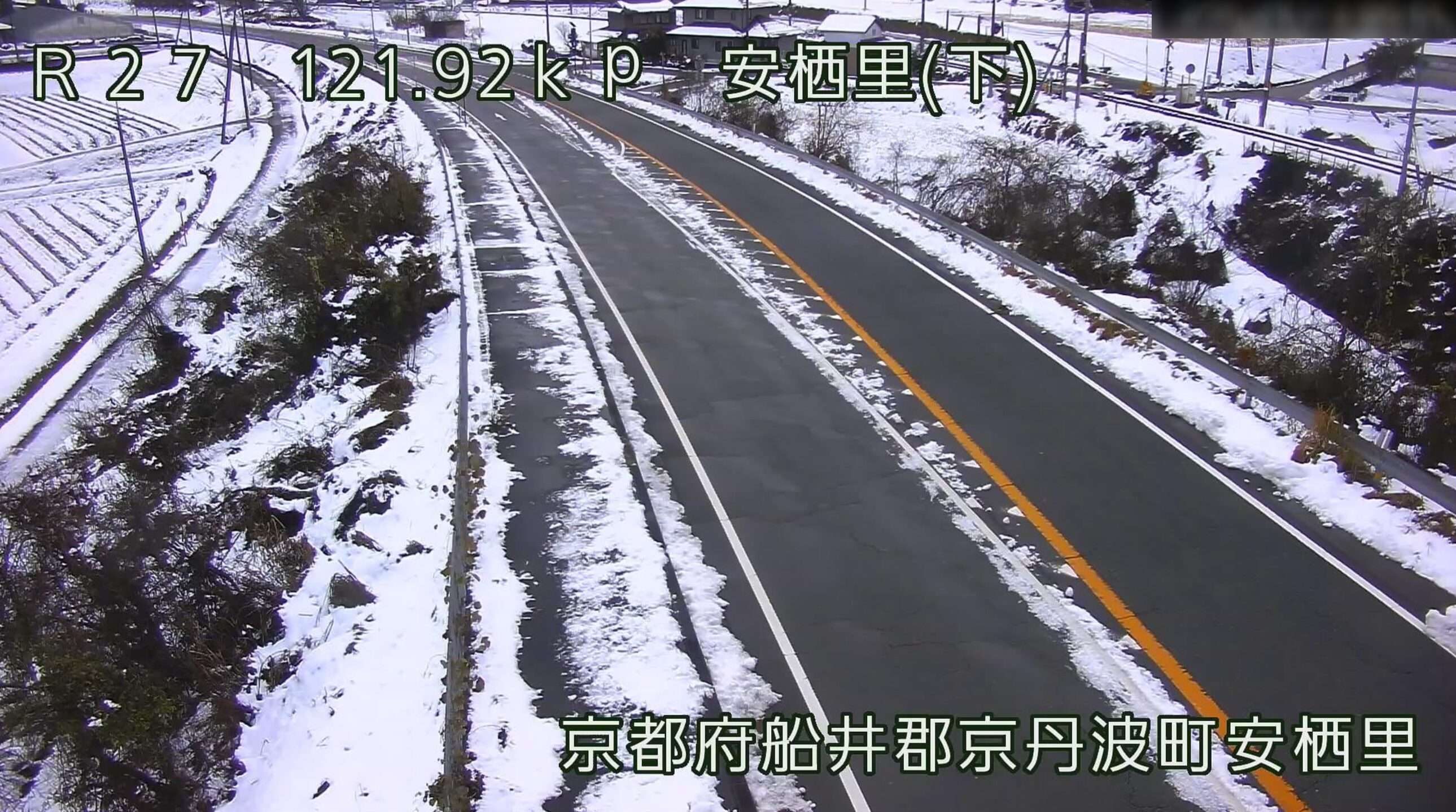 国道27号安栖里ライブカメラ(京都府京丹波町安栖里)
