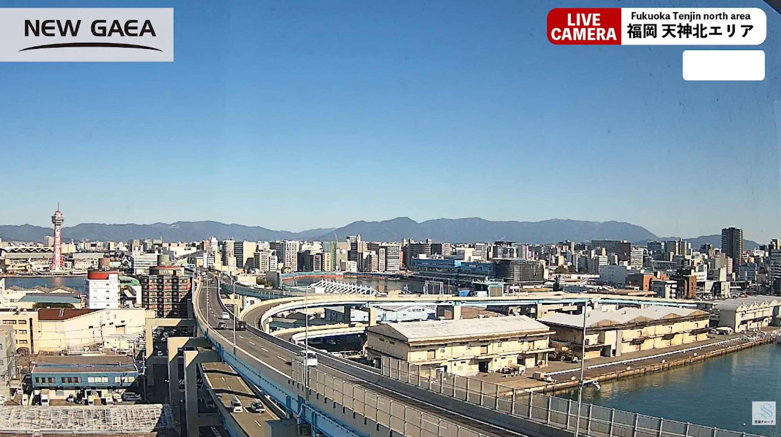 福岡天神北エリアライブカメラ(福岡県福岡市中央区那の津)