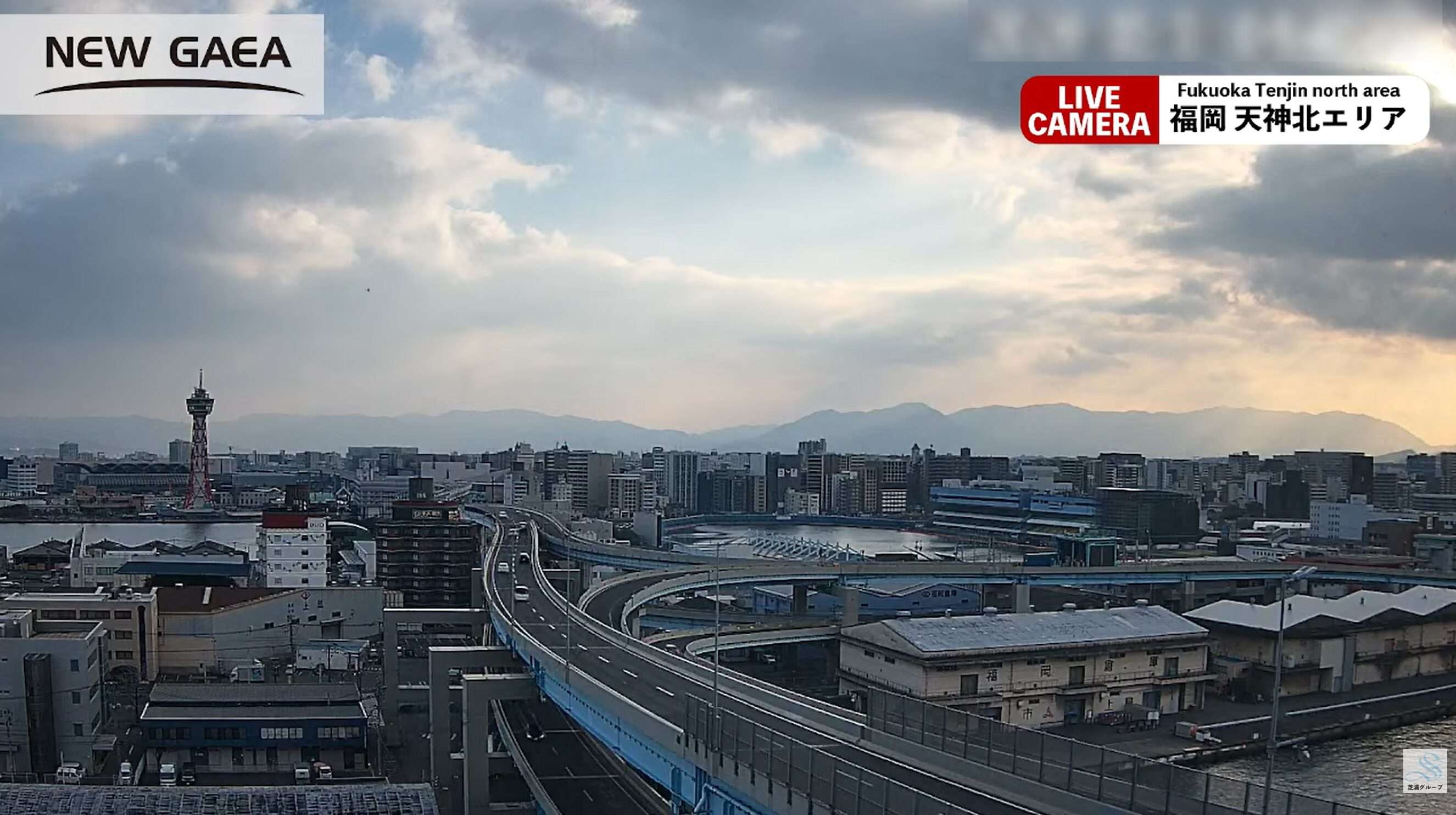 福岡天神北エリアライブカメラ(福岡県福岡市中央区那の津)