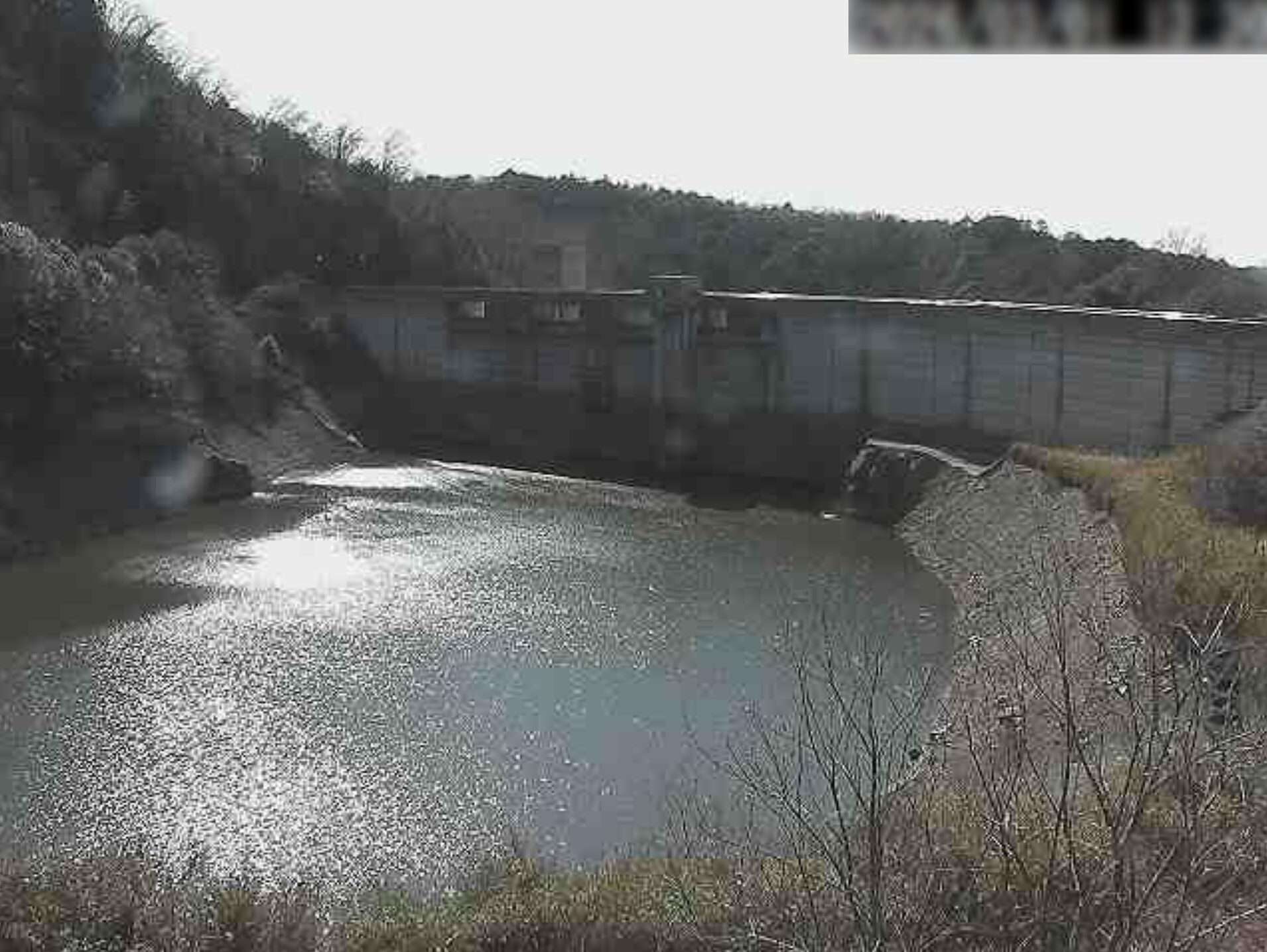 岩井川ダム上流ライブカメラ(奈良県奈良市白毫寺町)