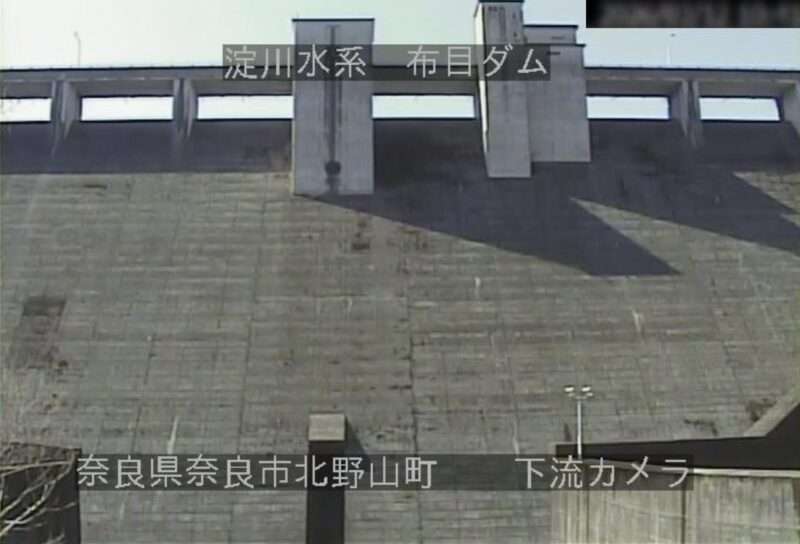 布目ダム下流ライブカメラ(奈良県奈良市丹生町)