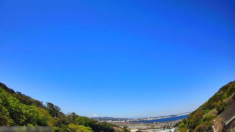 寒雷雨横須賀ライブカメラ(神奈川県横須賀市)