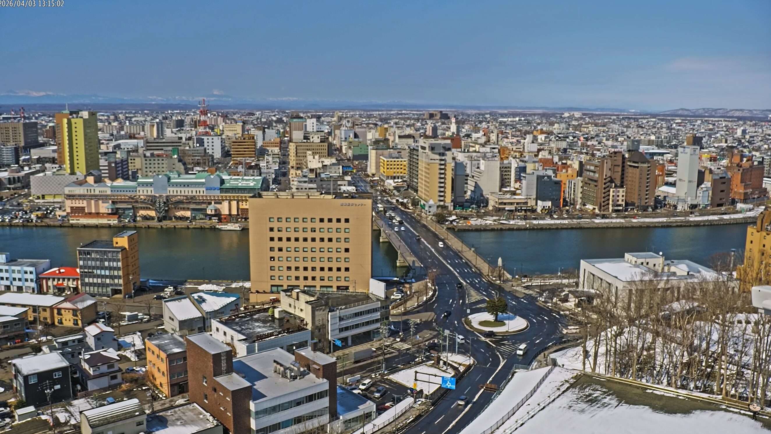 北海道新聞社釧路市内ライブカメラ(北海道釧路市幣舞町)