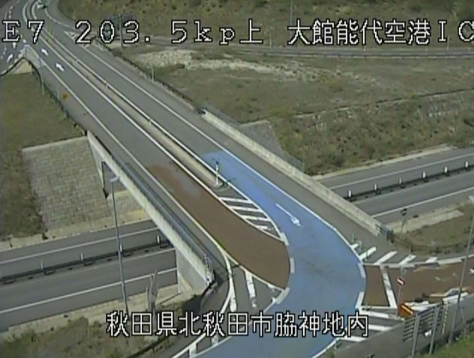 秋田自動車道大館能代空港インターチェンジライブカメラ(秋田県北秋田市脇神)