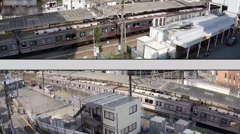 上福岡駅2画面ライブカメラ(埼玉県ふじみ野市上福岡)