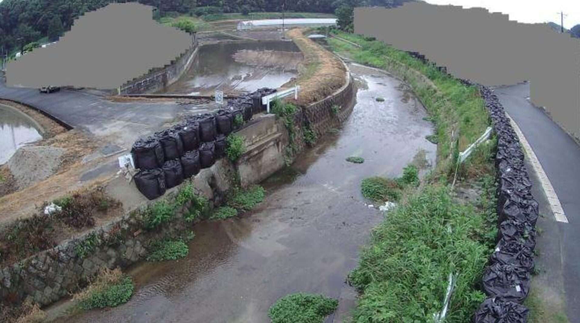 本木川大道橋上流ライブカメラ(福岡県福津市畦町)