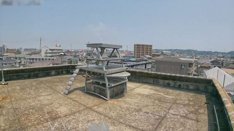 いかりやま温泉屋上キャットタワーライブカメラ(大分県大分市片島)