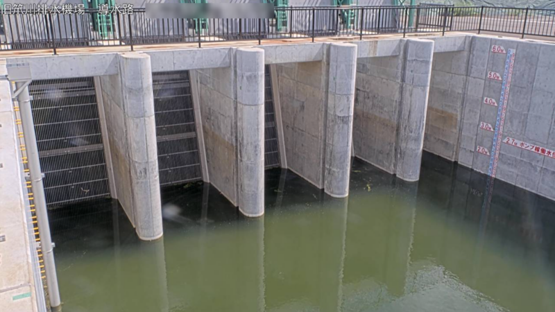旧笊川旧笊川排水機場導水路ライブカメラ(宮城県仙台市太白区袋原)