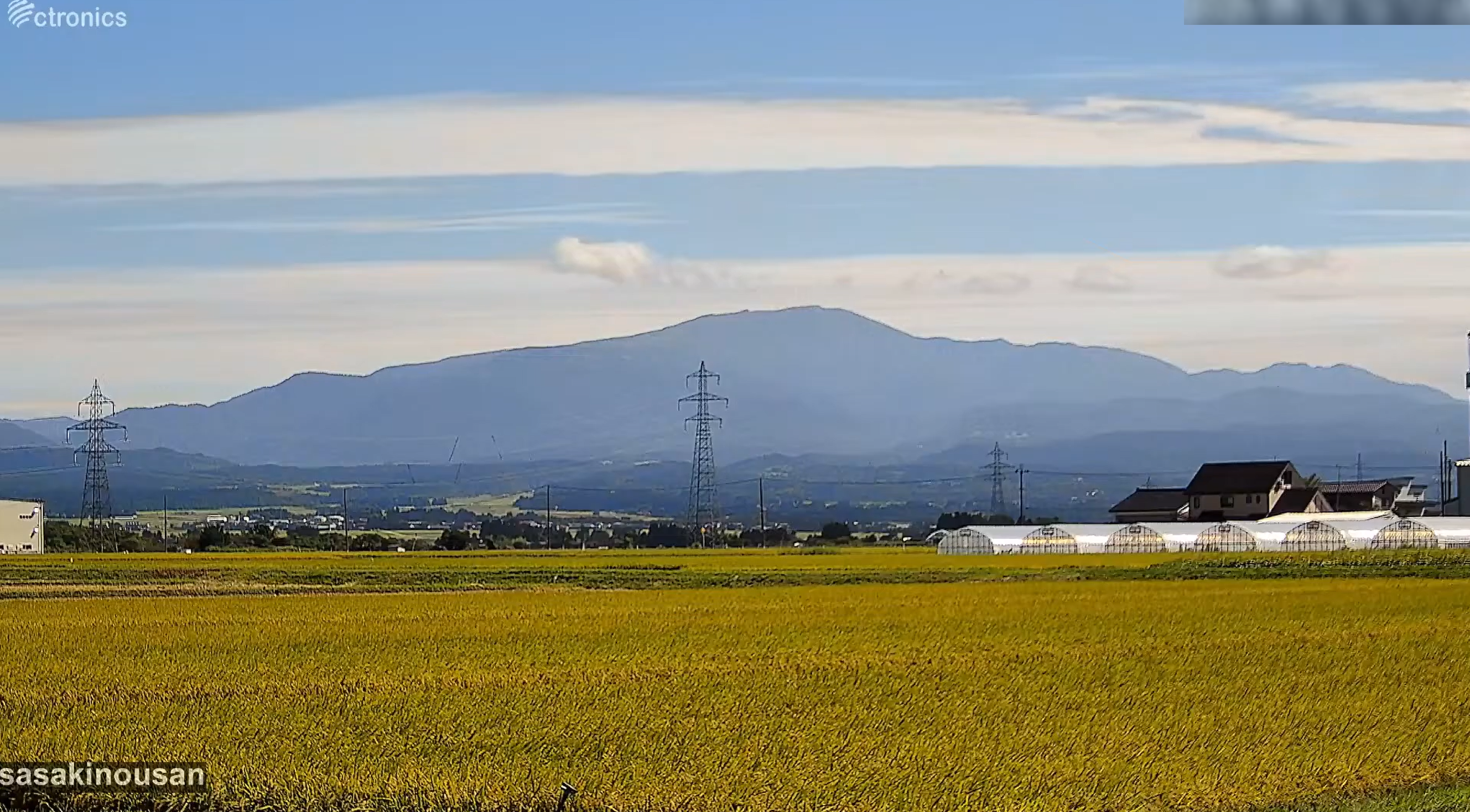 佐々木農産月山ライブカメラ(山形県鶴岡市渡前)