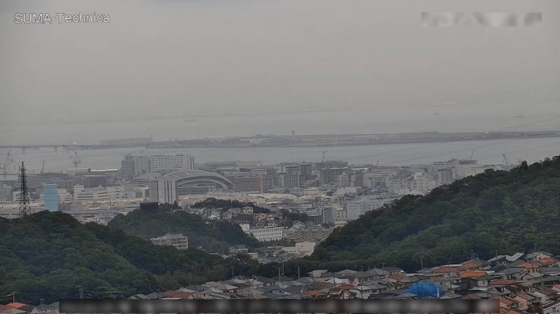 須磨技研工業大阪湾ライブカメラ(兵庫県神戸市須磨区道正台)
