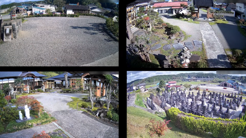 萬福寺境内ライブカメラ(秋田県由利本荘市土谷)