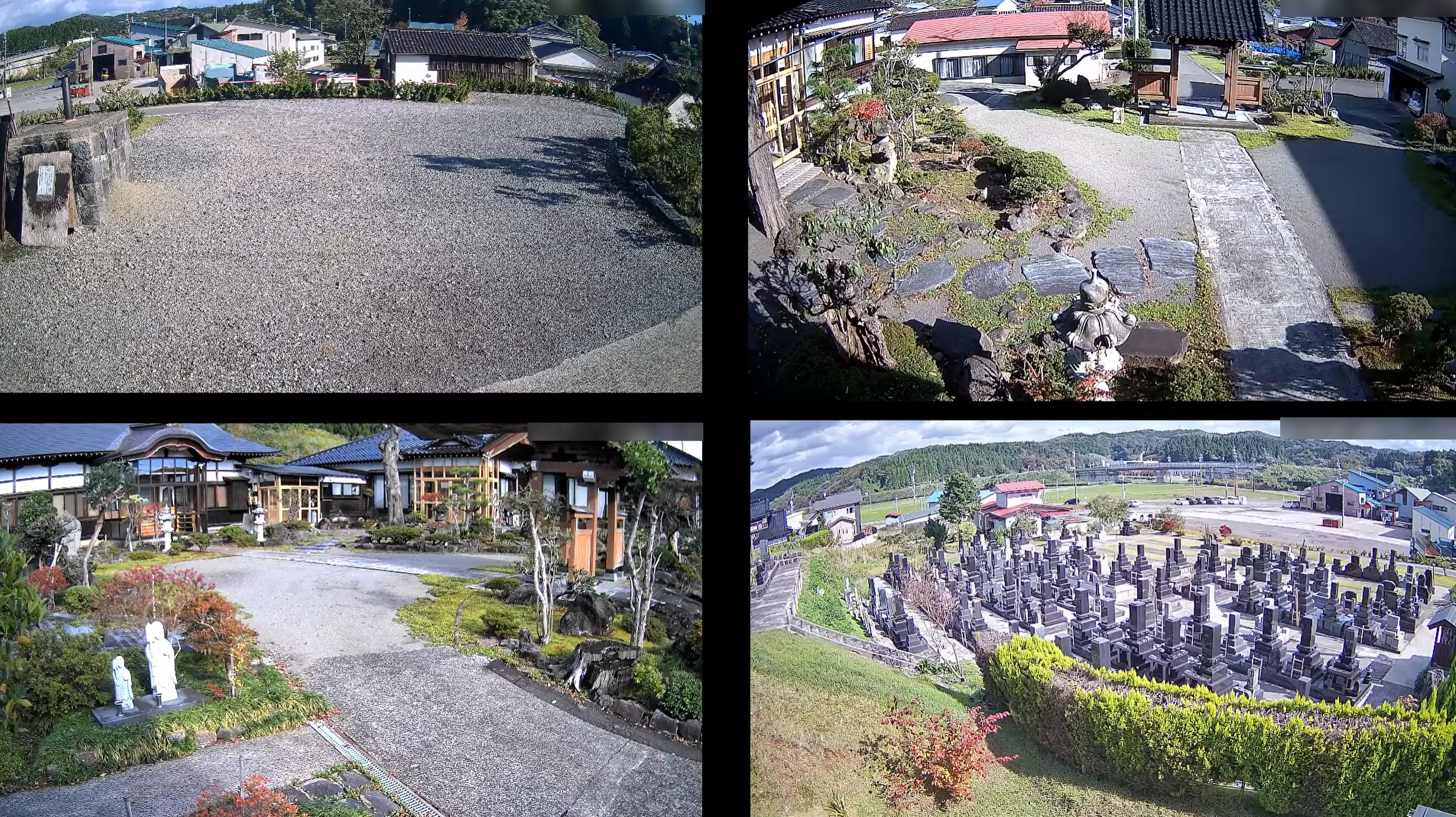 萬福寺境内ライブカメラ(秋田県由利本荘市土谷)