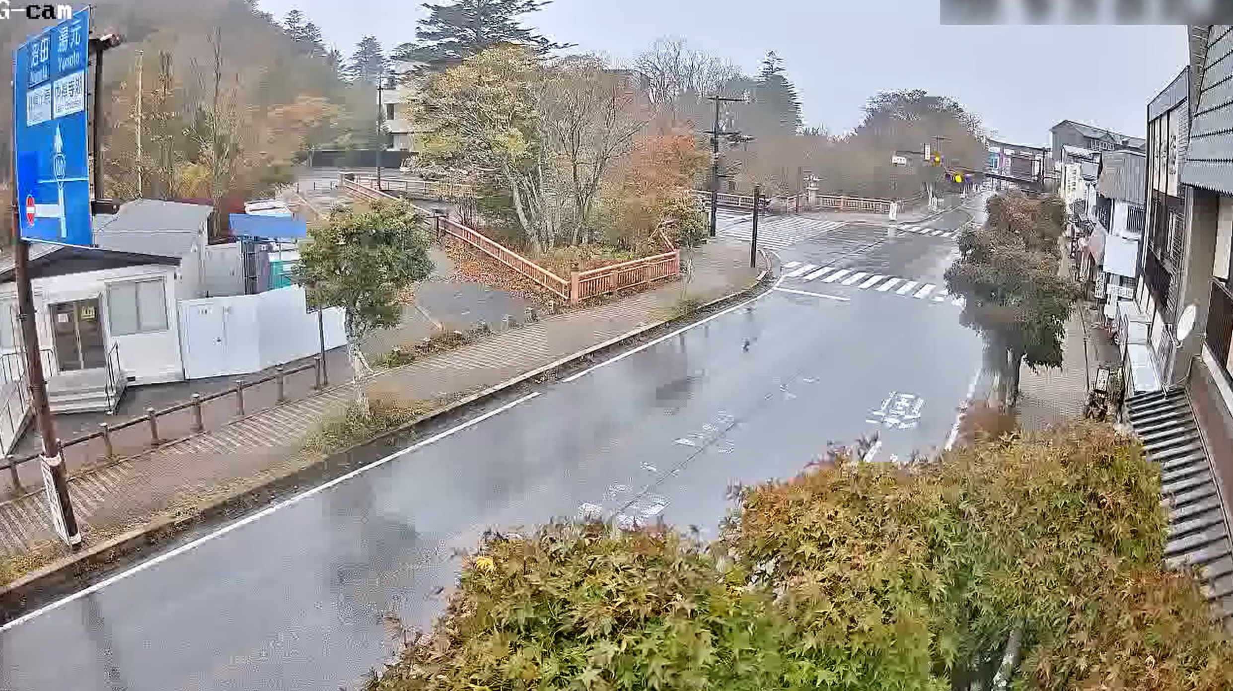 国道120号中禅寺湖周辺二荒橋前交差点ライブカメラ(栃木県日光市中宮祠)