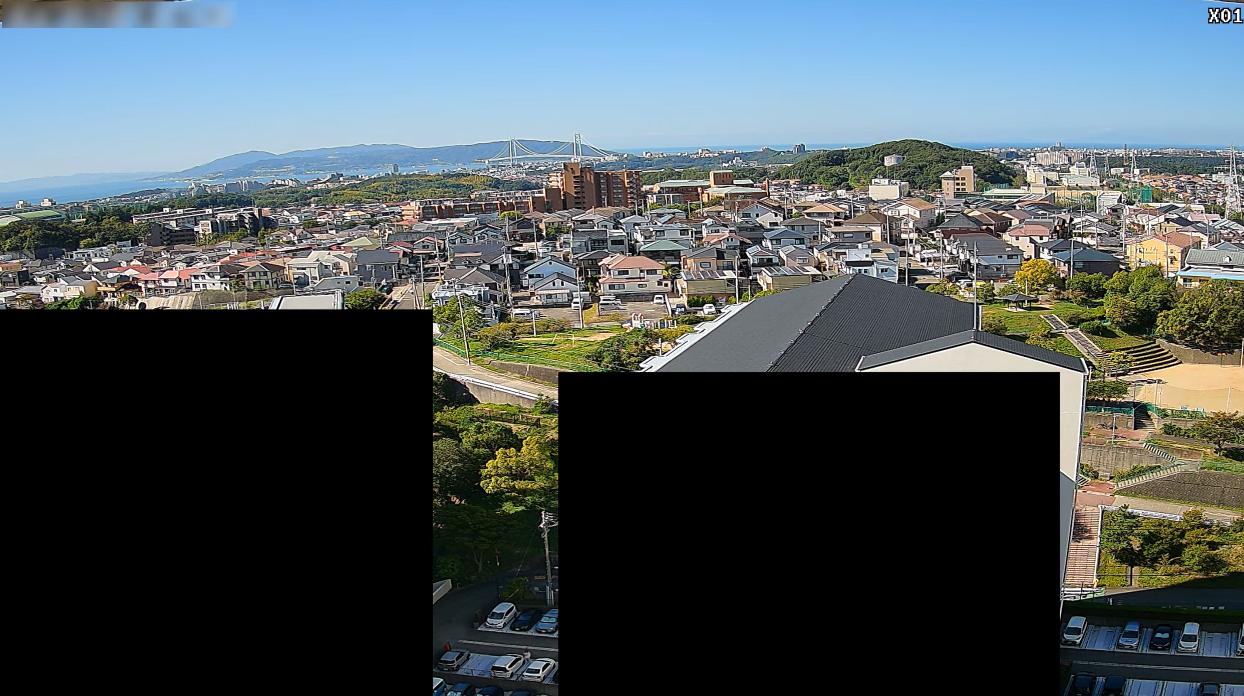 須磨技研工業明石海峡大橋ライブカメラ(兵庫県神戸市須磨区道正台)